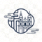 zoty中欧官方品牌Logo - 橙色与深蓝色交织的体育标志