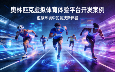 奥林匹克虚拟体育体验平台开发案例封面 - 运动员在虚拟环境中竞技